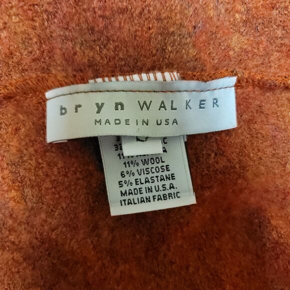Bryn Walker Alpaca Wool Blend Burnt Orange Open Cardigan Duster Womens Size S - Picture 5 of 9
